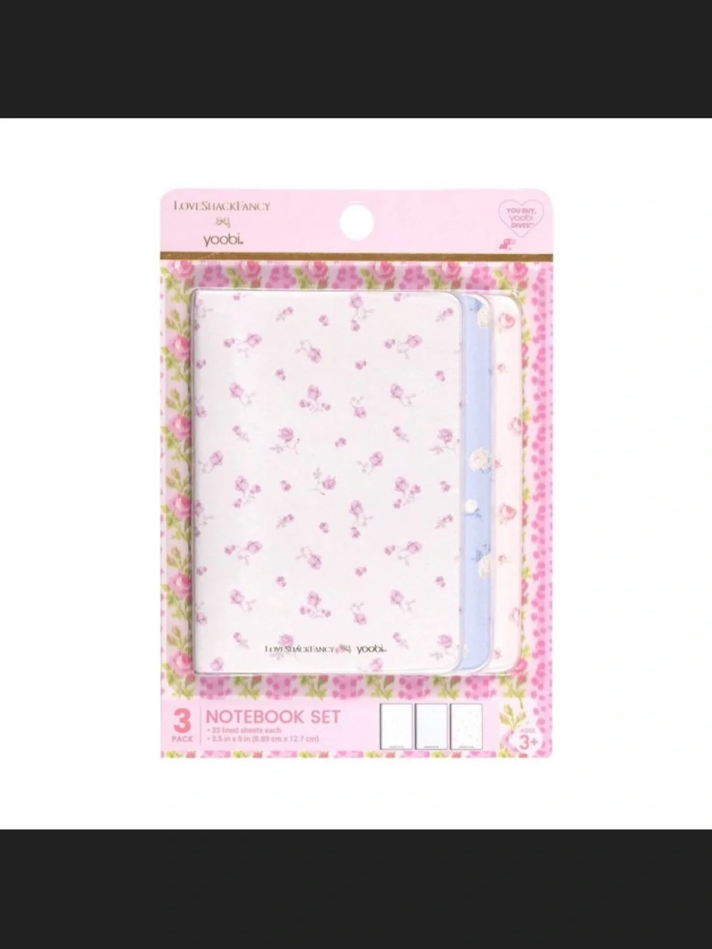 LoveShackFancy x Target - Yoobi 3pk Mini Journals